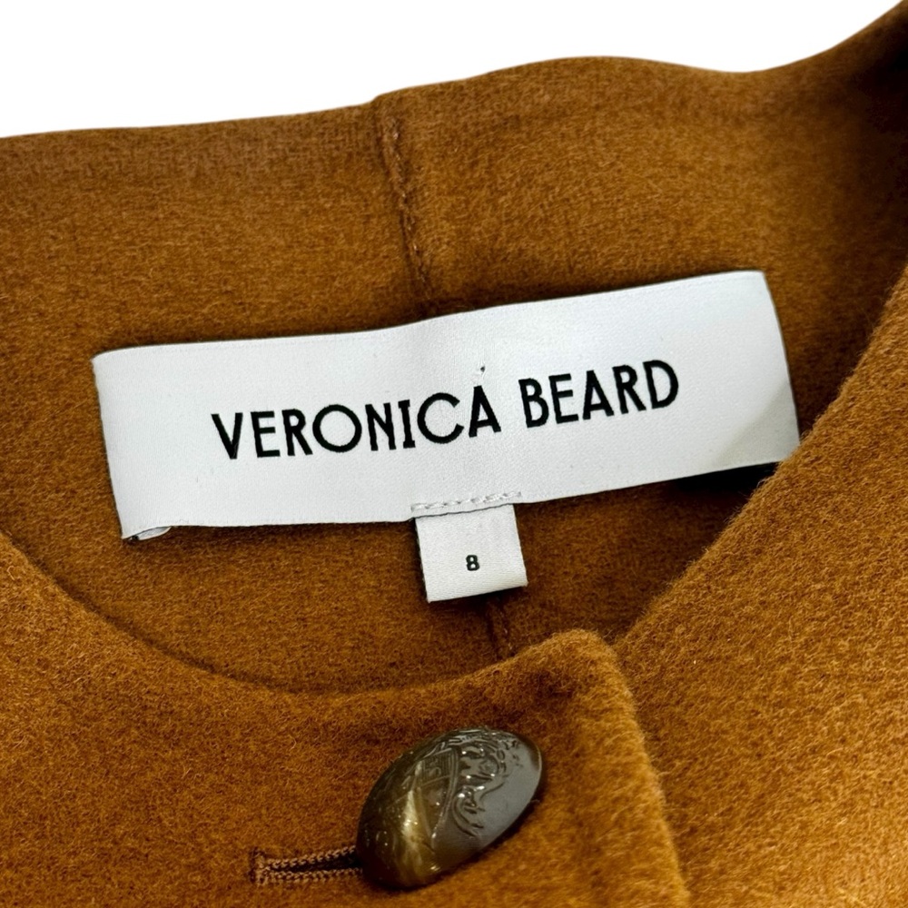 Veronica Beard LYSSA Wool-Blend Button-Up Soft Jacket Blazer 8 Deep Ochre - Picture 9 of 11